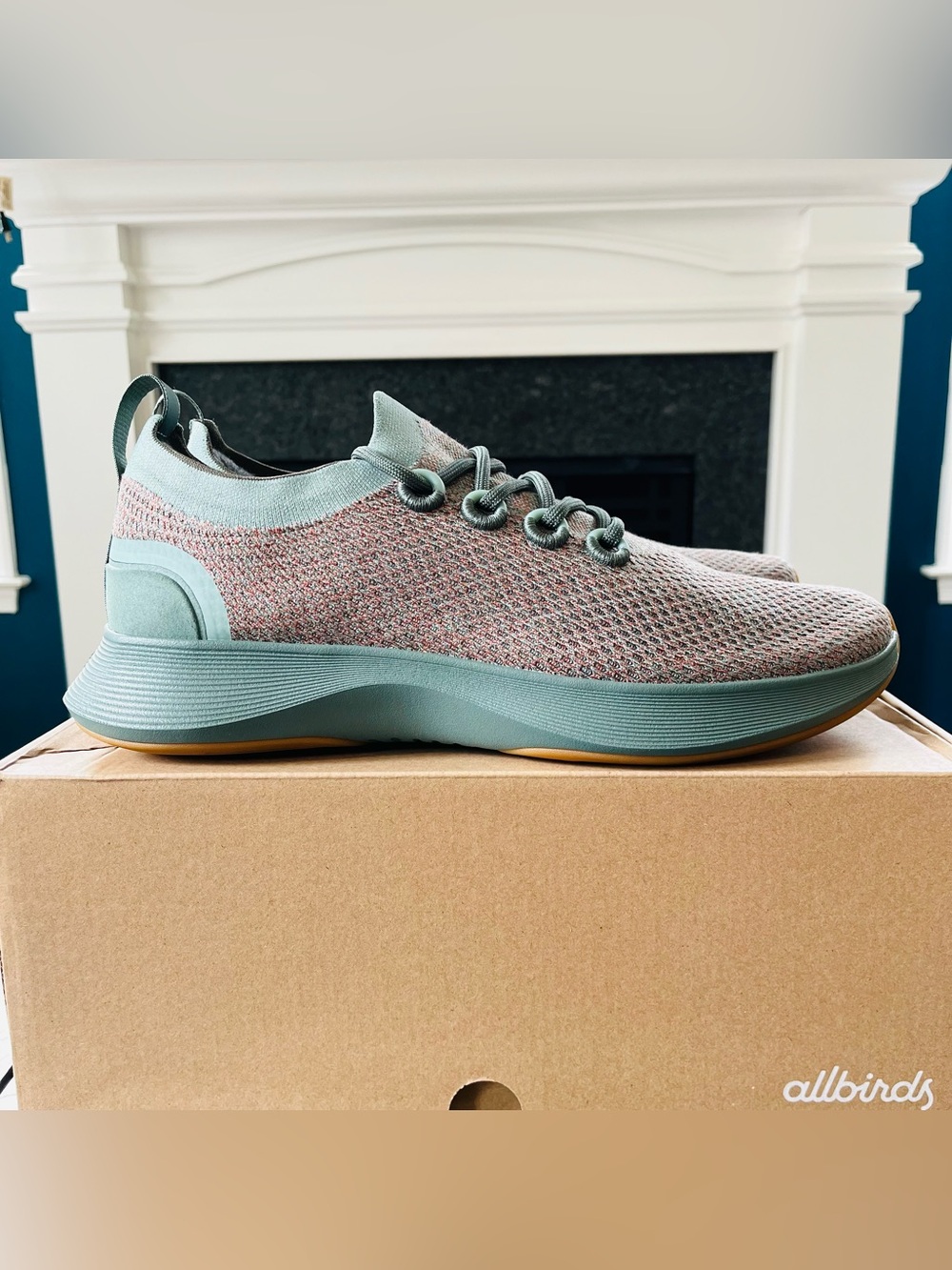 Sz 14 NEW allbirds Dasher NZ Men's Low Top Lace-Up Sneaker Dark Eucalyptus
